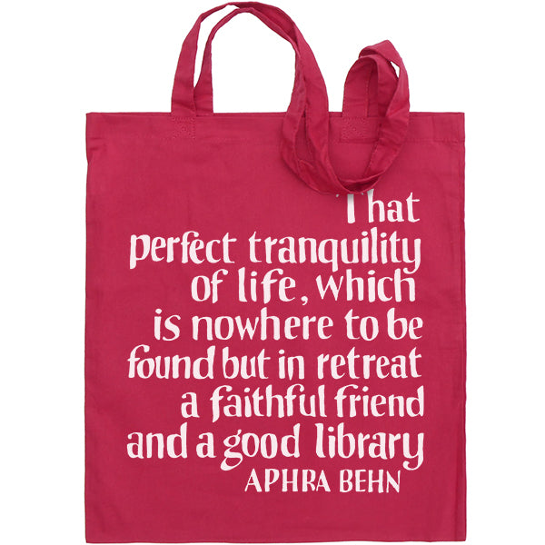 Aphra Behn Library Bag - pack of 4 - NEW COLOURS!