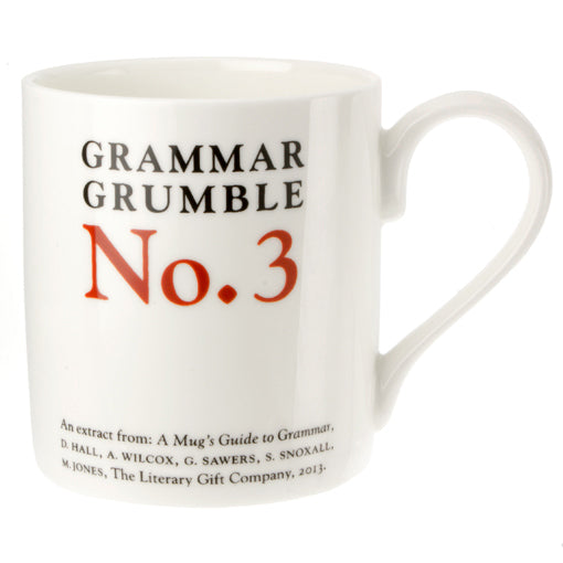 They're, there, their - Grammar Grumble No. 3 Bone China Mug - pack of 6