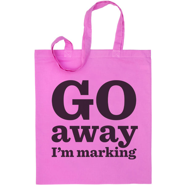 Go Away I'm Marking Bag, single colour pack of 3 - Red, Orange, Yellow, Green, Blue, Pink, Purple