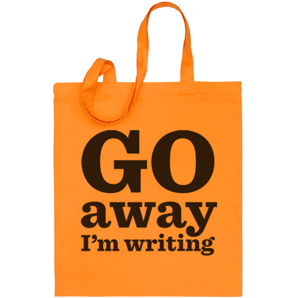 Go Away I'm Writing Bag, single colour pack of 3 - Red, Orange, Yellow, Green, Blue, Pink, Purple
