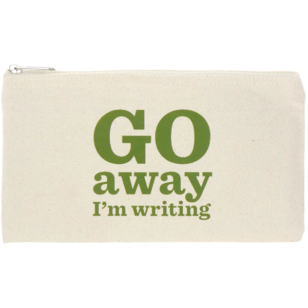 Go Away I'm Writing Pencil Case - pack of 6