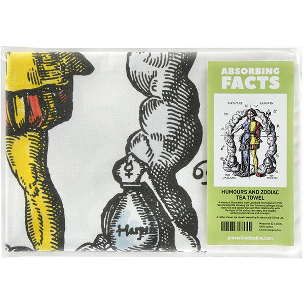 Humours & the Zodiac Tea Towel - 6 pack