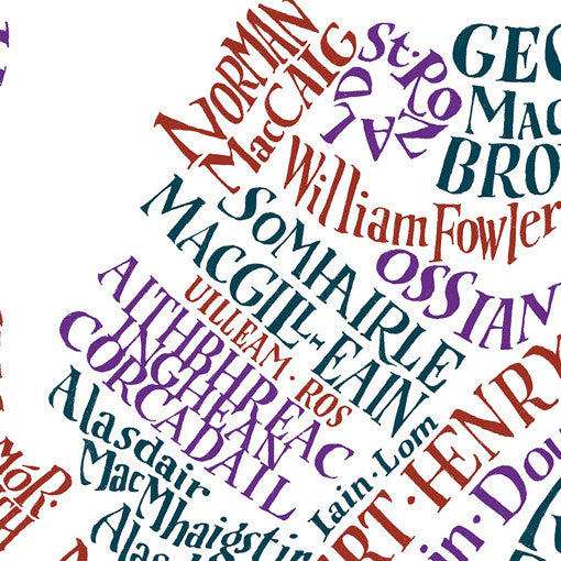 Literary Map of Britain - pack of 6