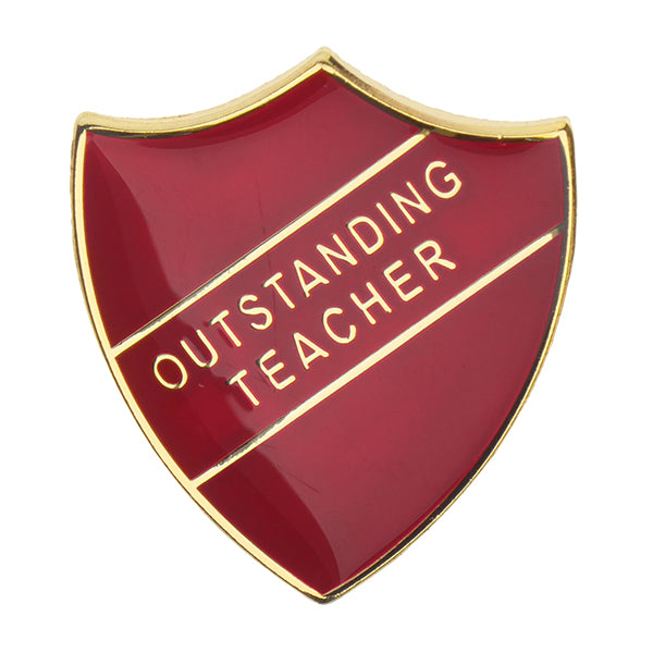 Outstanding Teacher Enamel Pin - gift boxed