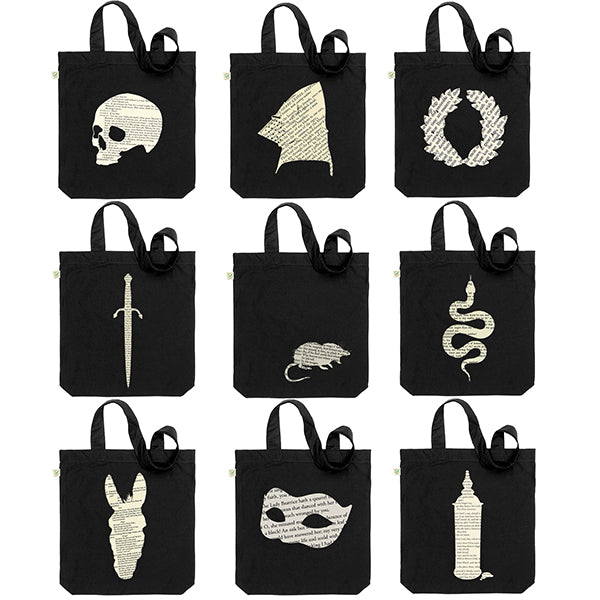 The Shakespeare Tote Bag Collection (black)