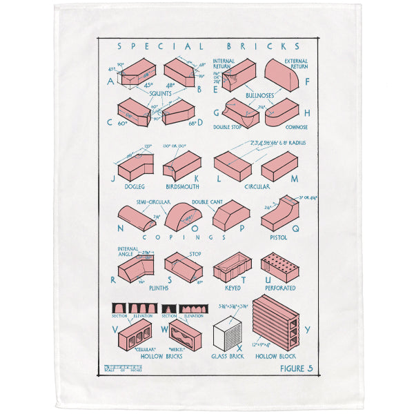 Special Bricks Tea Towel - 6 pack