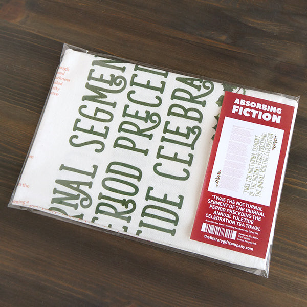 'Twas the Nocturnal Segment of the Diurnal Period' Tea Towel - 6 pack