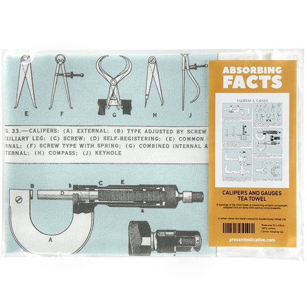 Calipers & Gauges Tea Towel - 6 pack