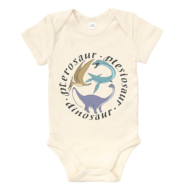 Dinosaur Pterosaur Plesiosaur Babygro