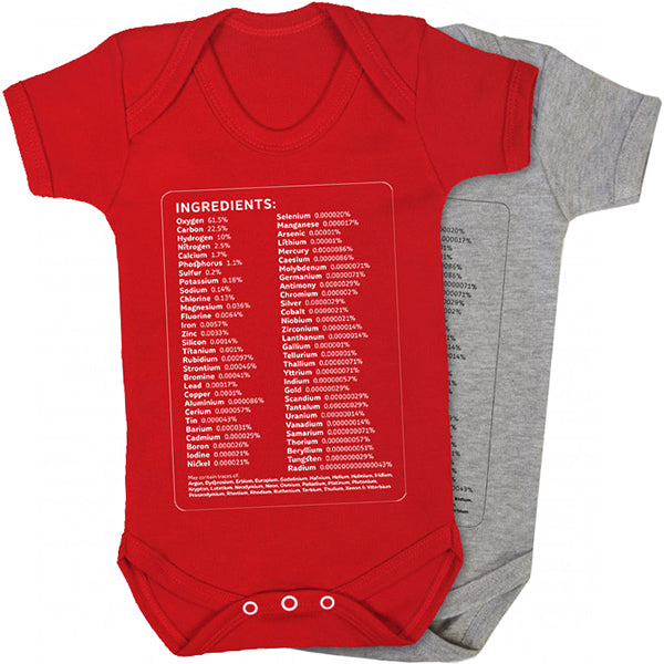 Human Ingredients Babygro - Red