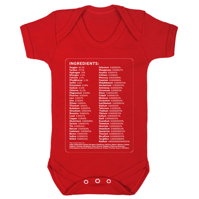 Human Ingredients Babygro - Red
