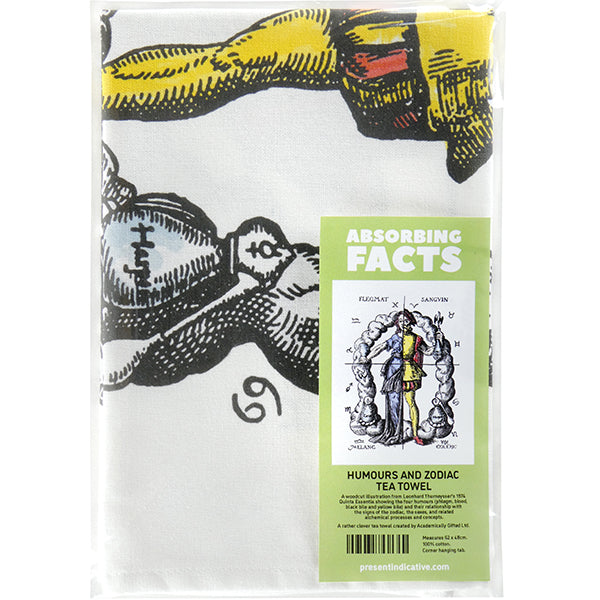 Humours & the Zodiac Tea Towel - 6 pack