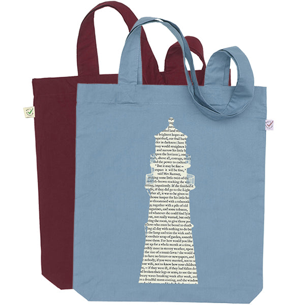 To The Lighthouse Silhouette Tote Bag