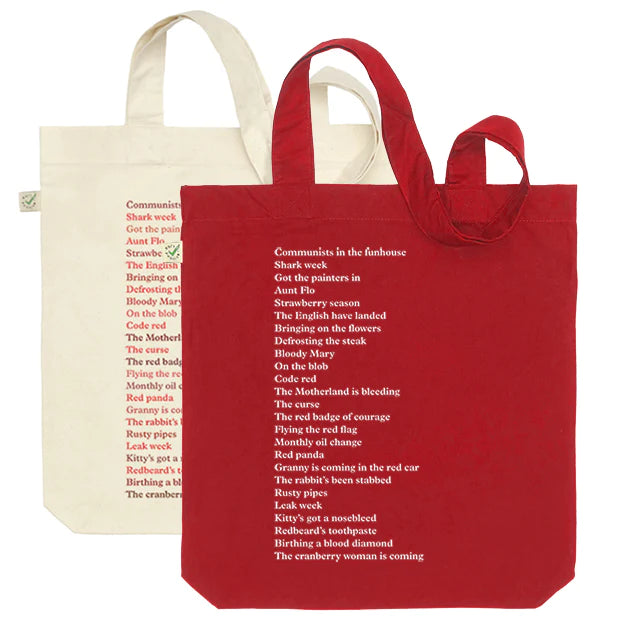 Period Euphemisms tote bag - 2 colours available