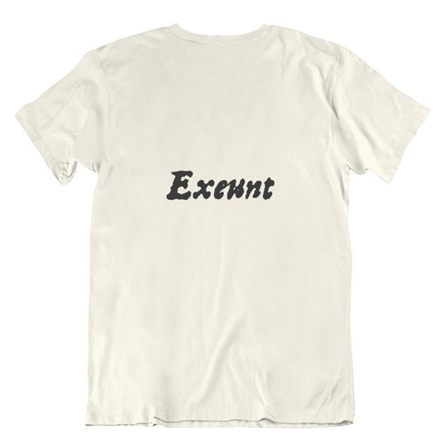 Enter...Exeunt First Folio Unisex T-shirt - Parchment
