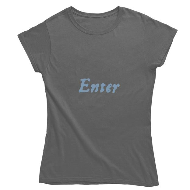 Enter...Exeunt First Folio Women's Fitted T-shirt - Grey