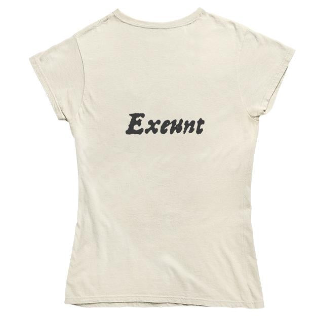 Enter...Exeunt First Folio Women's Fitted T-shirt - Parchment