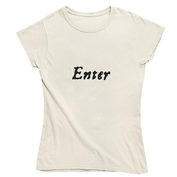 Enter...Exeunt First Folio Women's Fitted T-shirt - Parchment