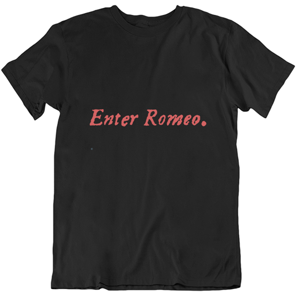 Enter Romeo First Folio Unisex T-shirt