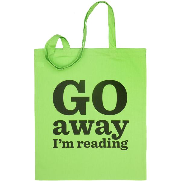 Go Away I'm Reading Bag RAINBOW SET - pack of 7
