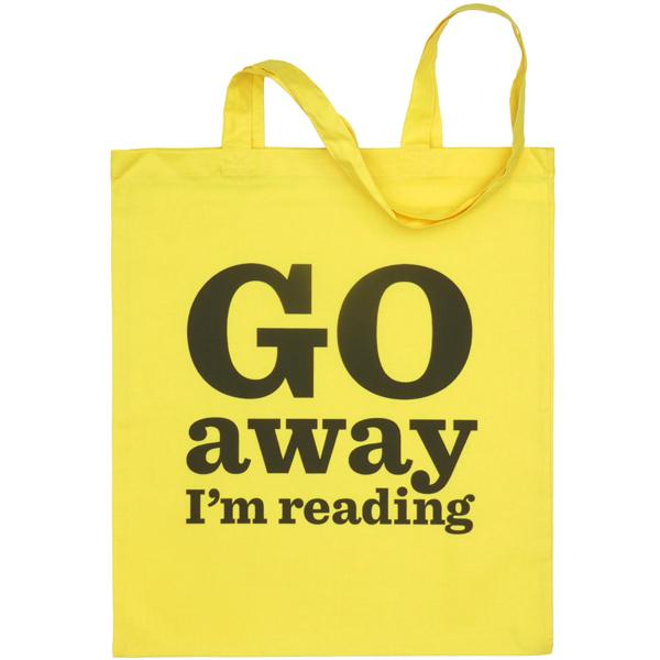 Go Away I'm Reading Bag RAINBOW SET - pack of 7