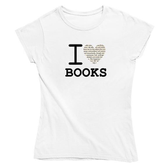 I Heart Books Women's Fitted T-shirt