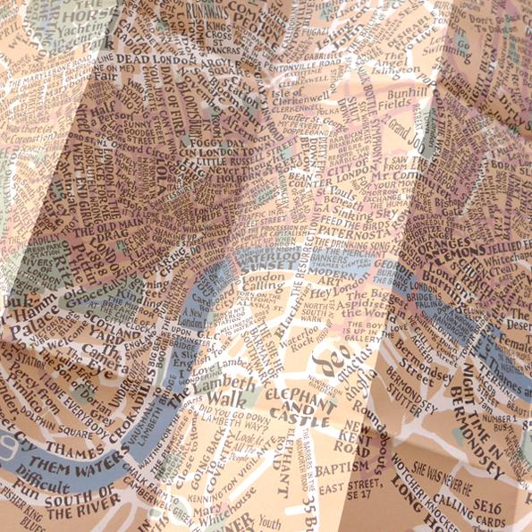 Songs of London Town Map - pack of 6