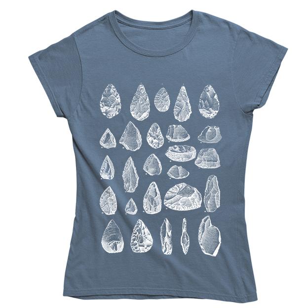 Stone Tools Women's Fitted T-shirt - Blue