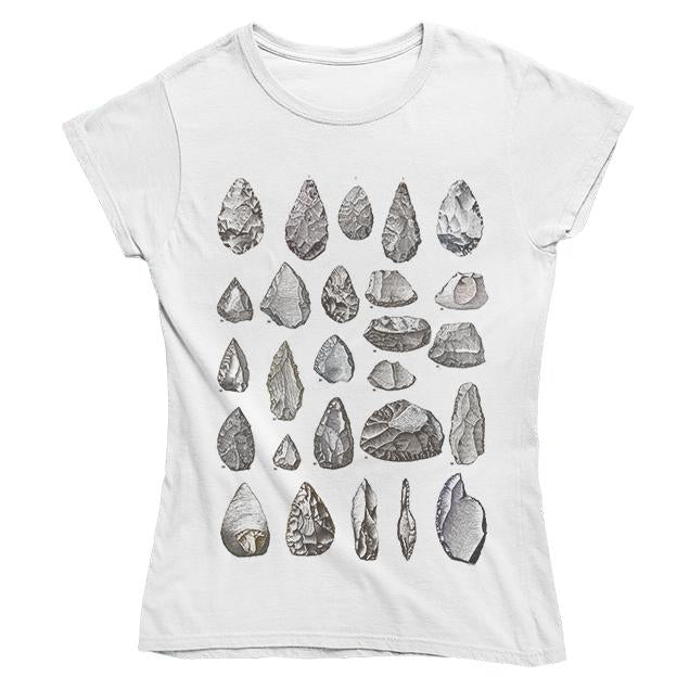 Stone Tools Women's Fitted T-shirt - White