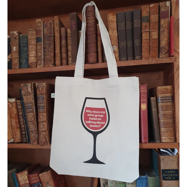 Why does my wine group insist on talking about books? tote bag - pack of 4