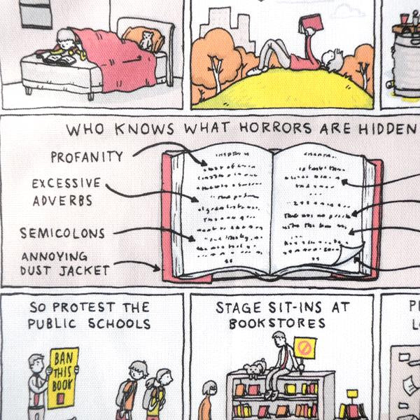 Ban This Book - Grant Snider Tea Towel - 6 pack