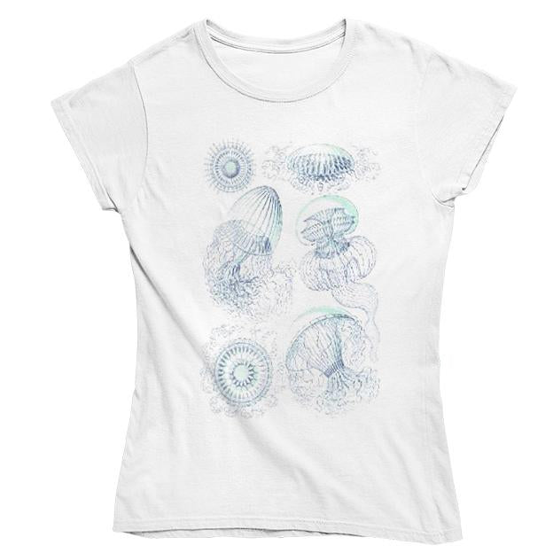 Floating Jellyfish Women's Fitted T-shirt