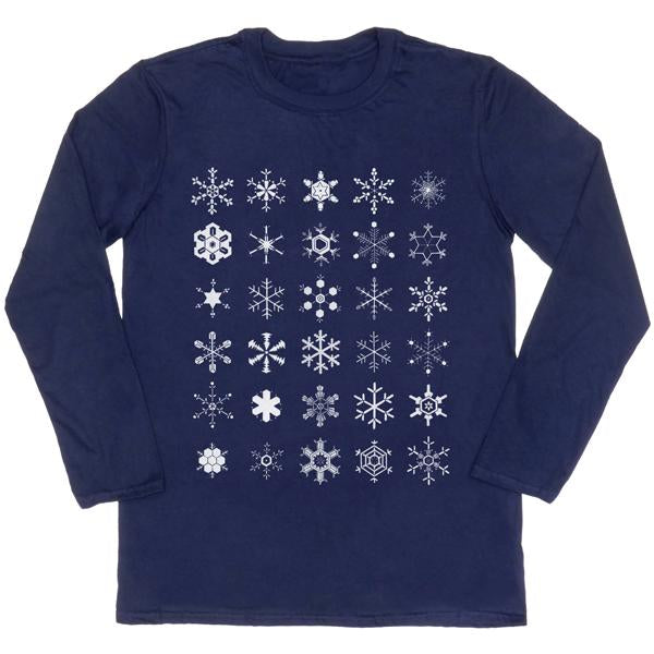 Snowflakes Diagram Unisex Long-Sleeved T-shirt