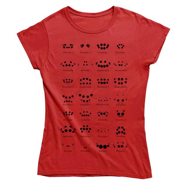 Spider Eye Arrangement Chart Women's Fitted T-shirt