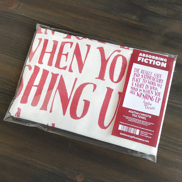 Agatha Christie Tea Towel - 6 pack