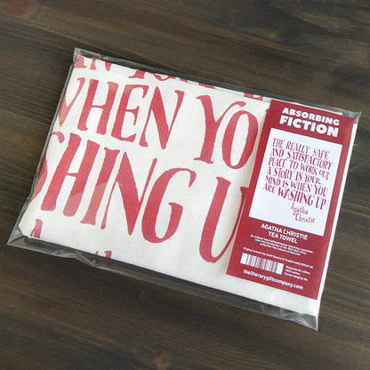 Agatha Christie Tea Towel - 6 pack
