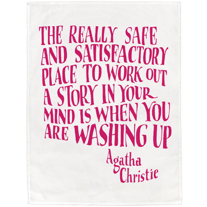 Agatha Christie Tea Towel - 6 pack