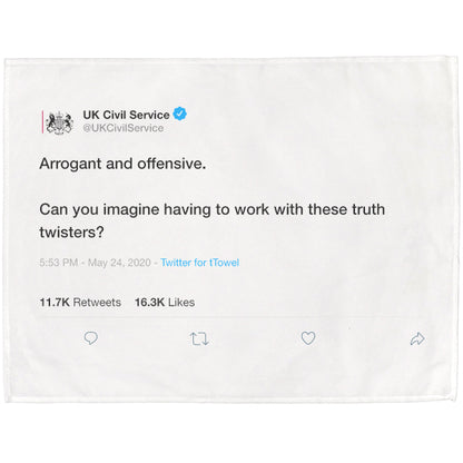 Arrogant and Offensive Tea Towel - 6 pack