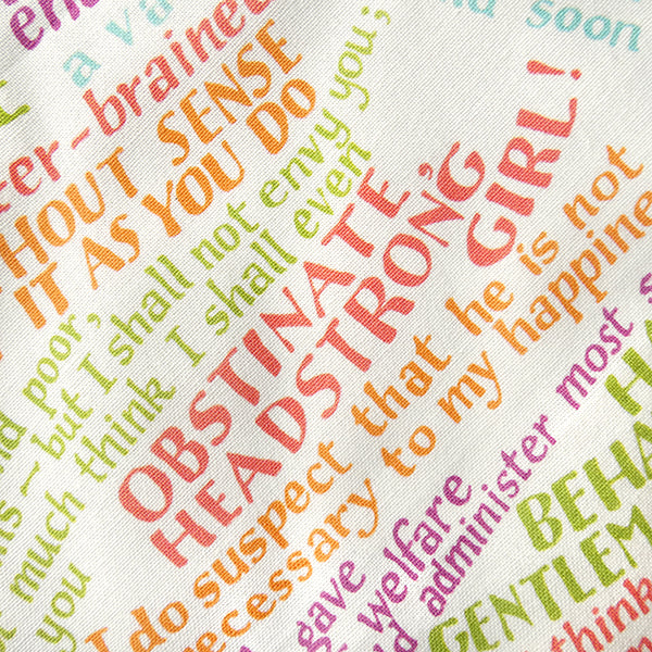 Insults from Jane Austen Tea Towel - 6 pack
