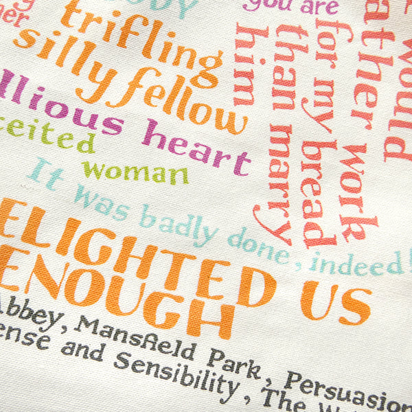 Insults from Jane Austen Tea Towel - 6 pack