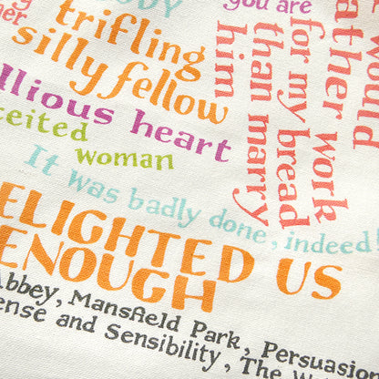 Insults from Jane Austen Tea Towel - 6 pack