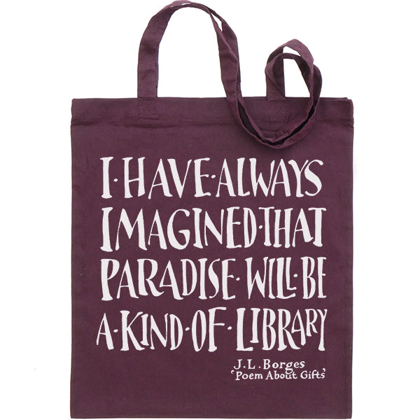 Borges Library Bag - pack of 4 - NEW COLOURS!