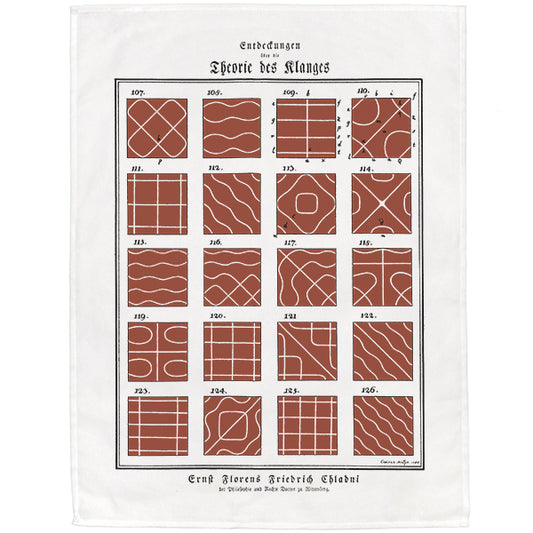 Chladni Figures Tea Towel - 6 pack