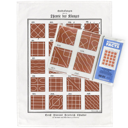 Chladni Figures Tea Towel - 6 pack