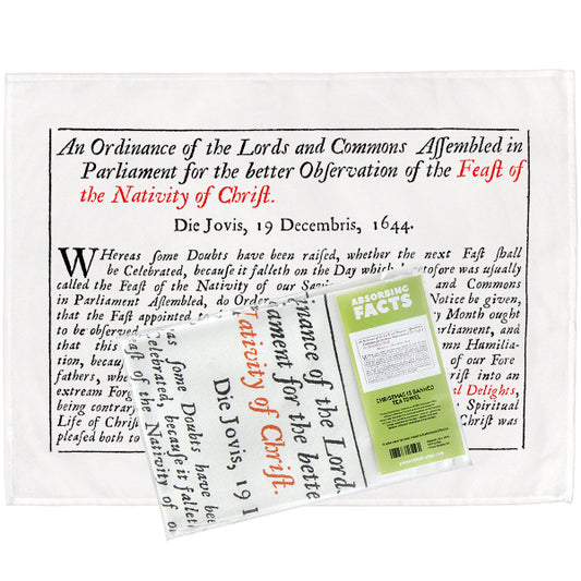 Christmas is Banned Tea Towel - 6 pack