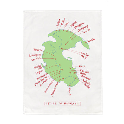 Cities of Pangea Tea Towel - 6 pack