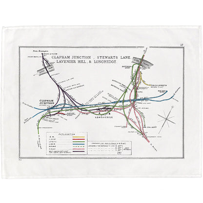 Clapham Junction Tea Towel - 6 pack