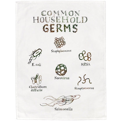Common Household Germs Tea Towel - 6 pack