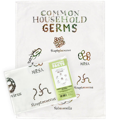 Common Household Germs Tea Towel - 6 pack