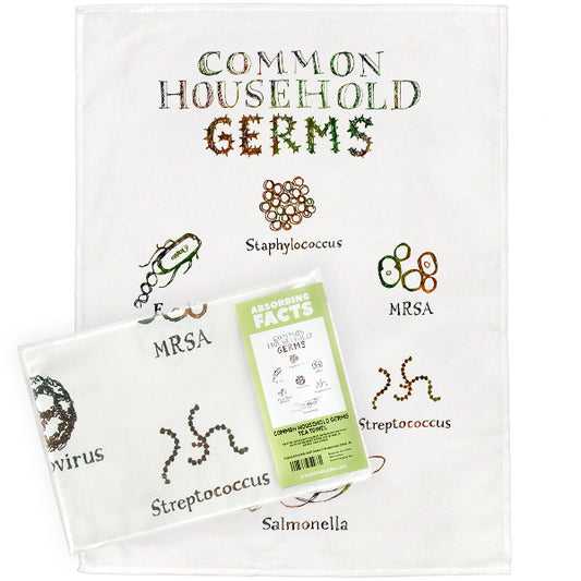 Common Household Germs Tea Towel - 6 pack